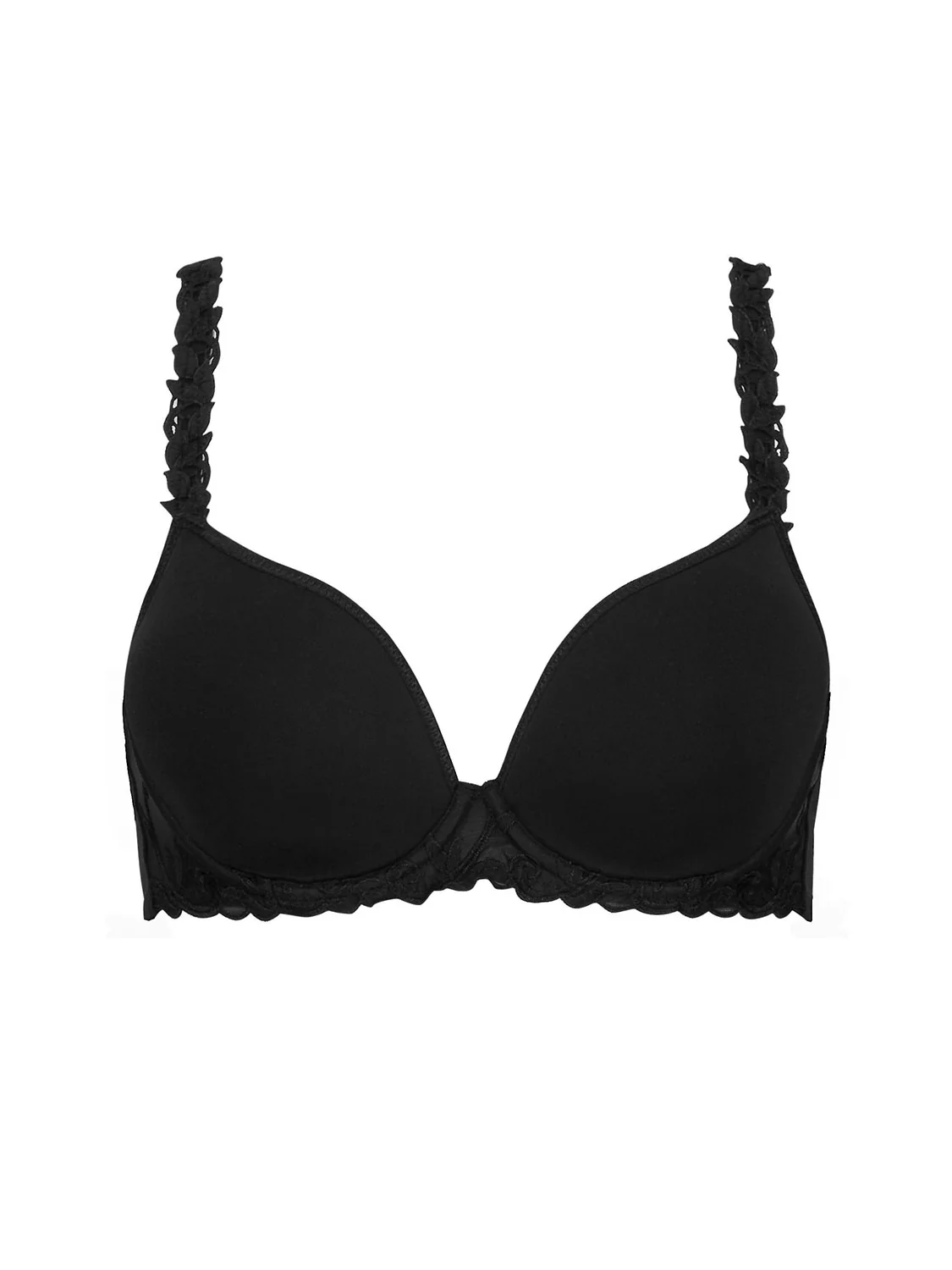 3D plunge bra - Black - Image 4