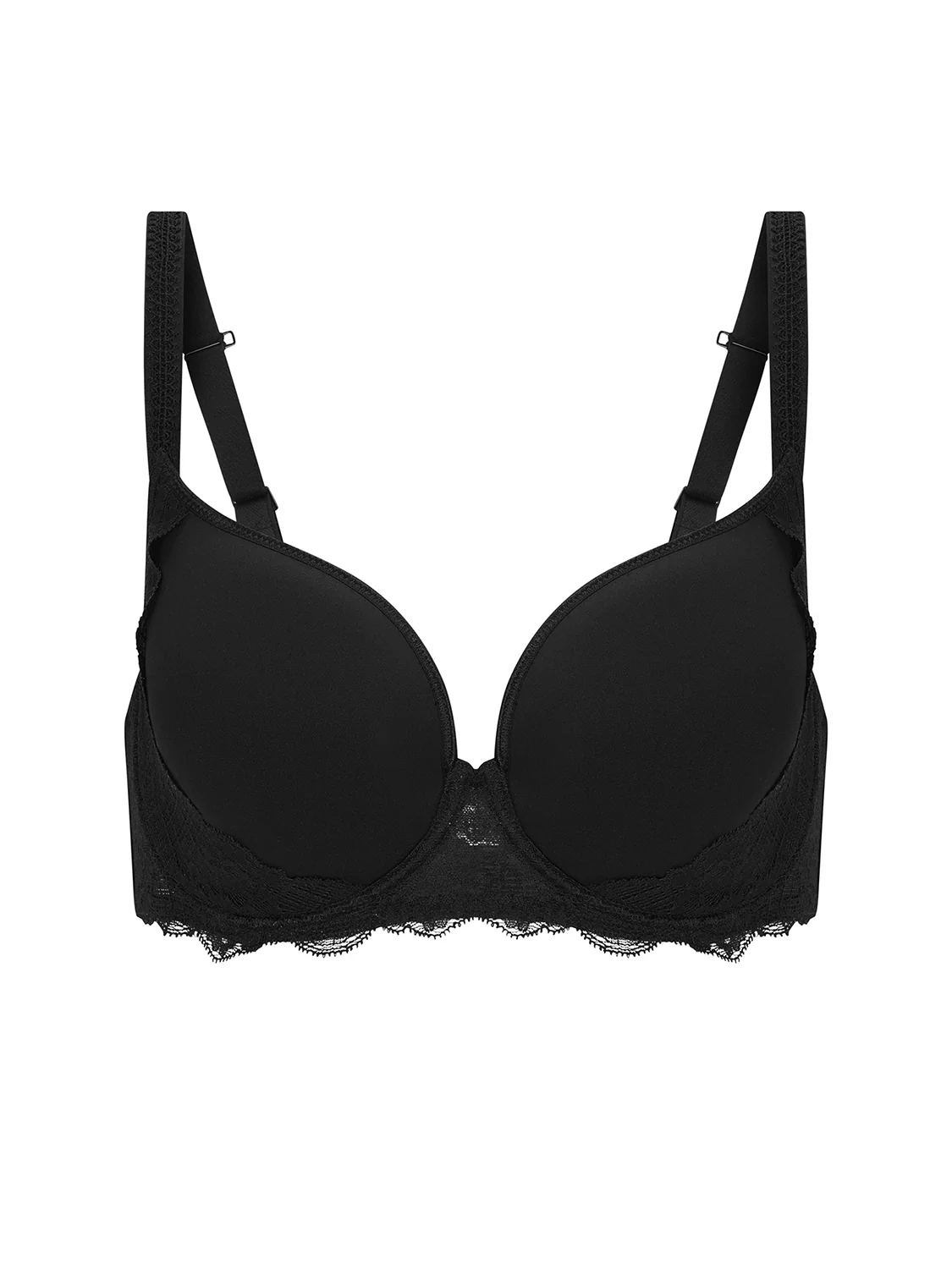 3D plunge bra - Black - Image 4