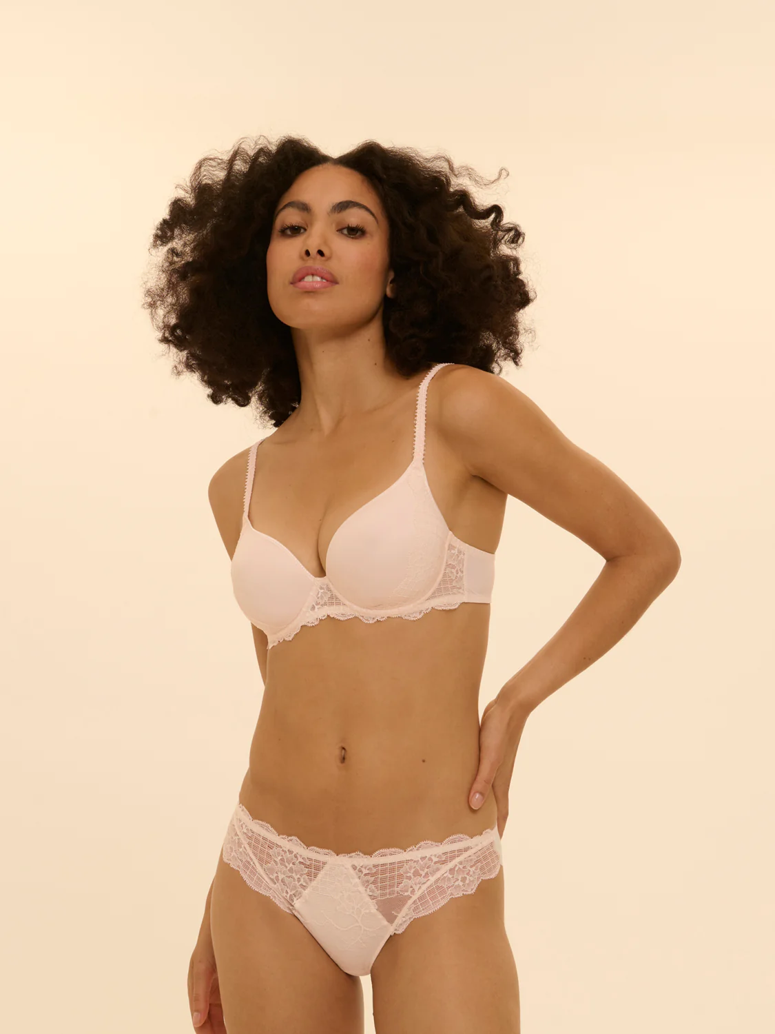 3D plunge bra - Sakura pink - Image 6