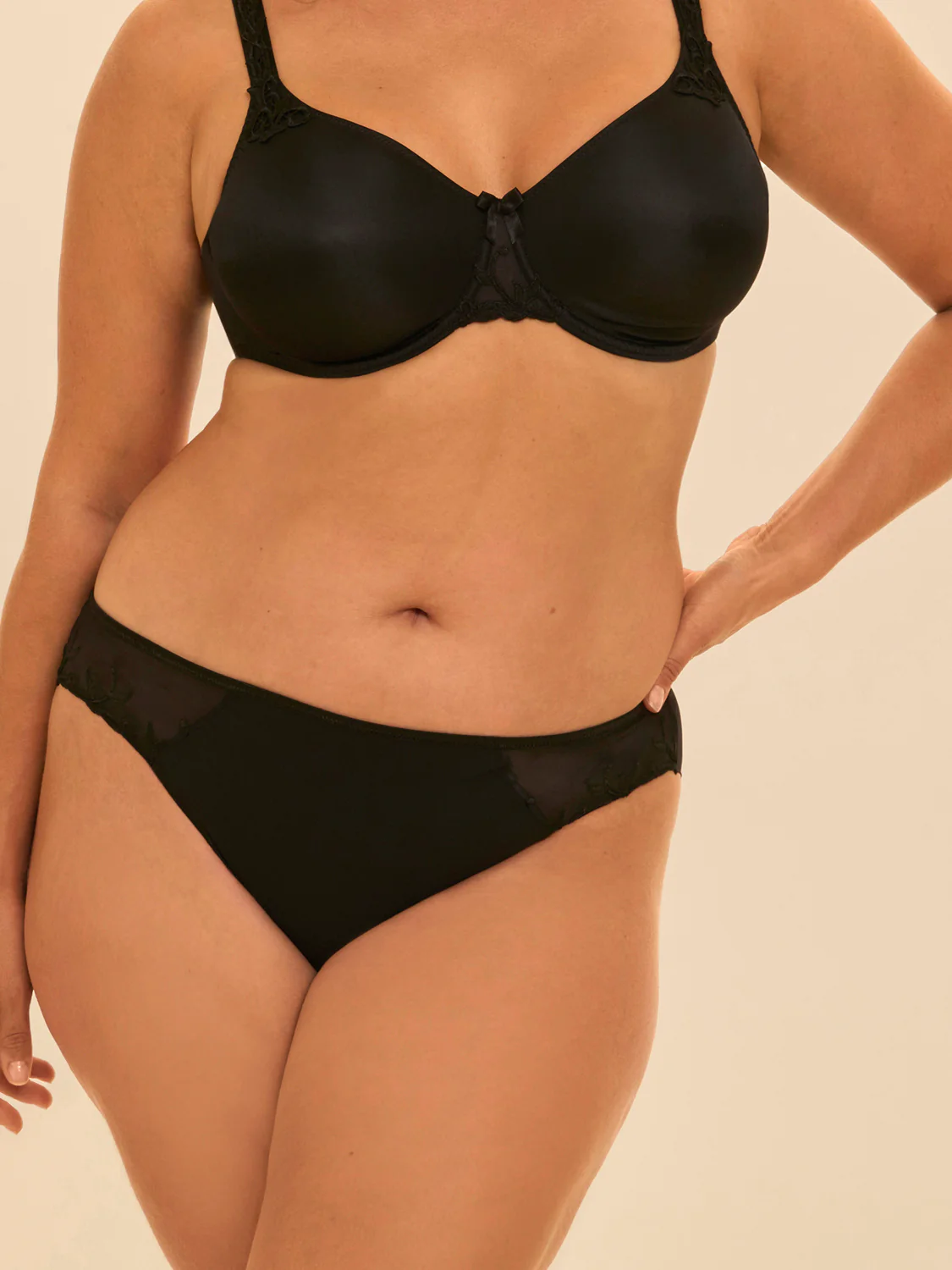 Cotton slip - Black - Image 4