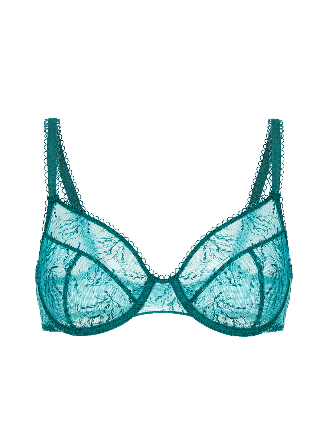 Full cup bra - Emerald green - Image 3