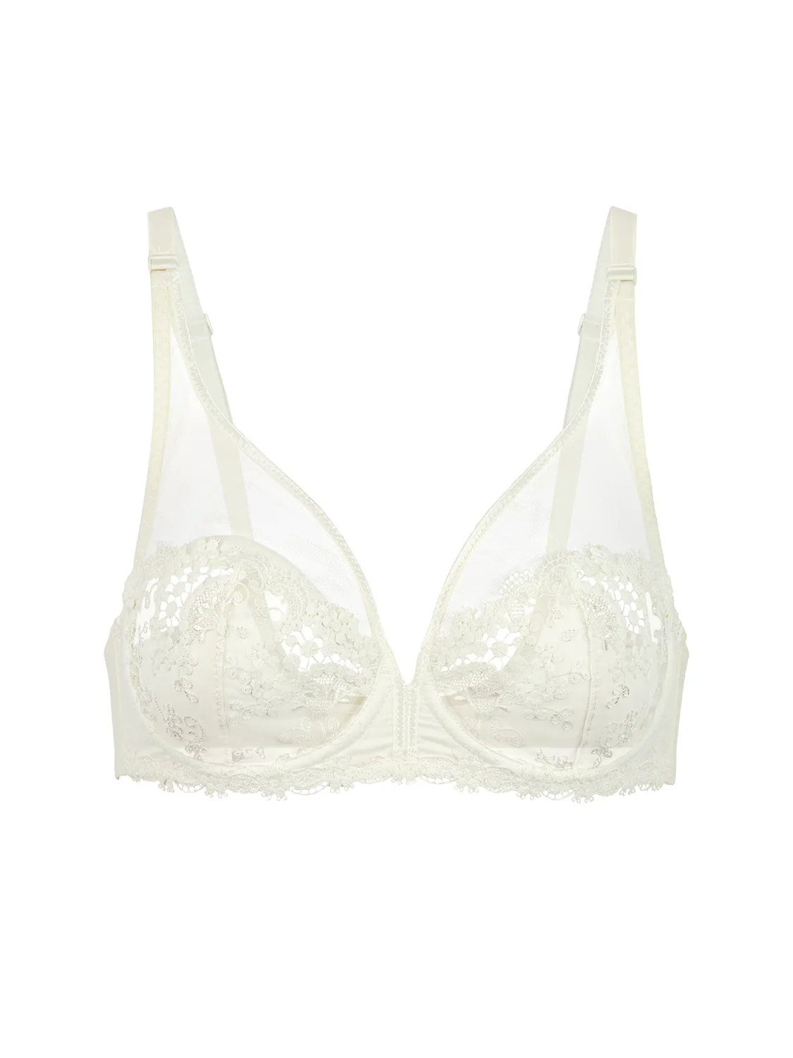 Full cup plunge bra - Natural - Image 6