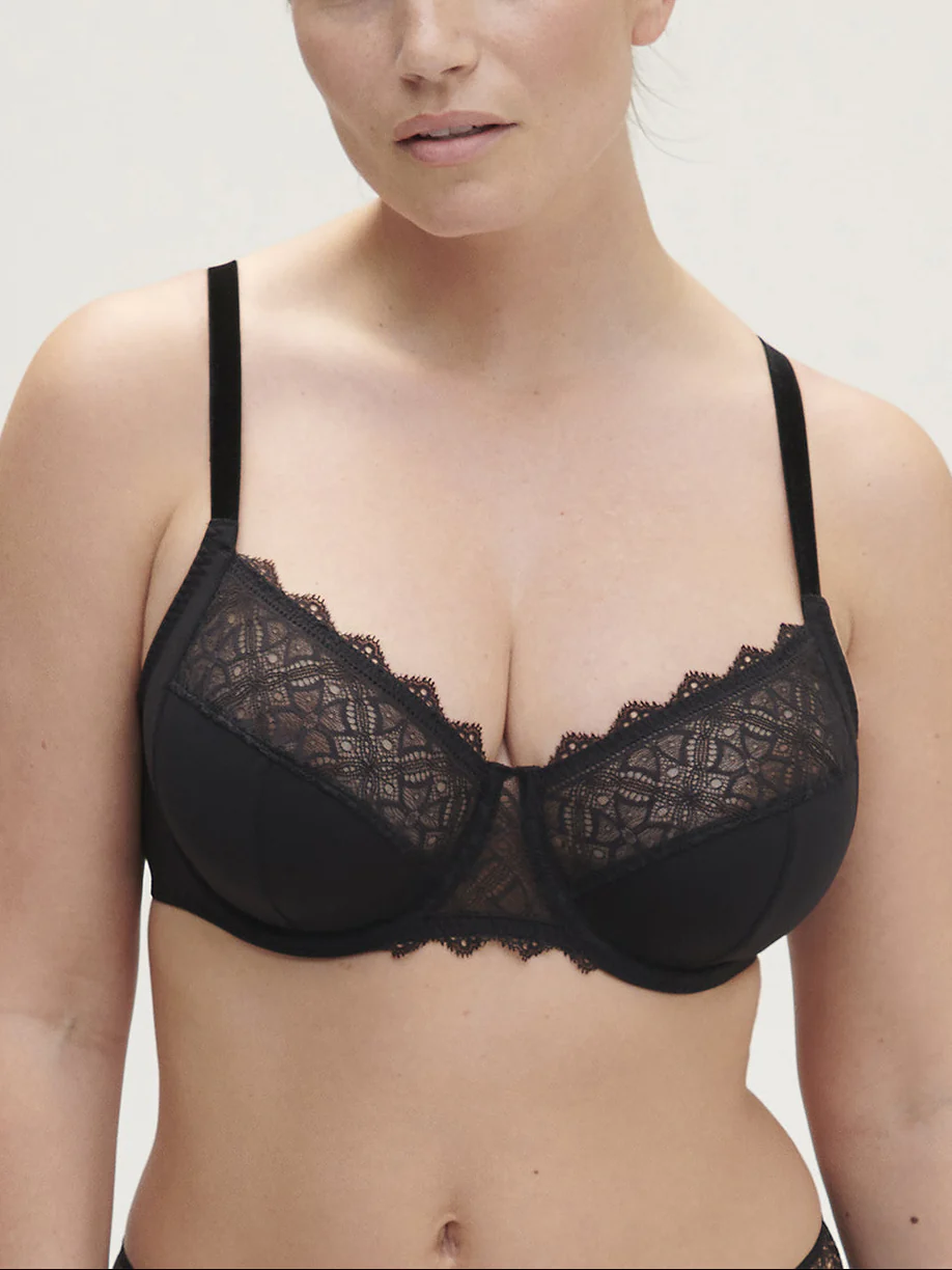 Full cup support bra - Black