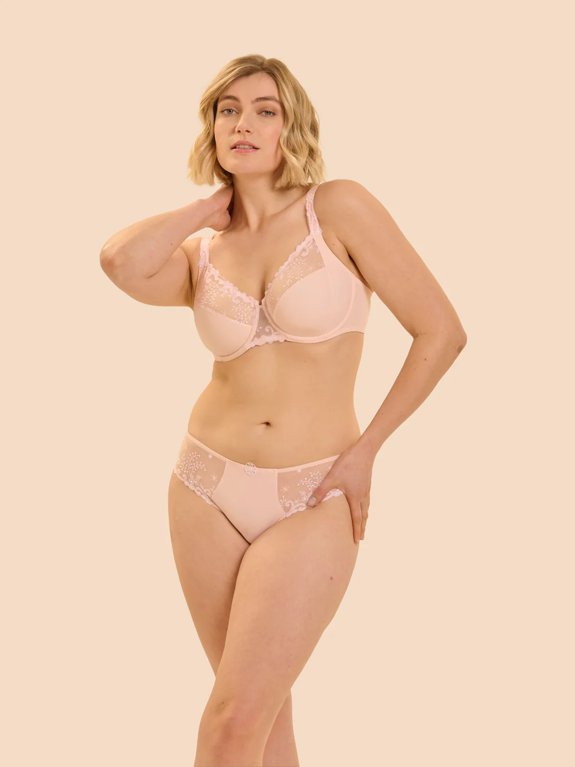 Full cup support bra - Blush - Image 4