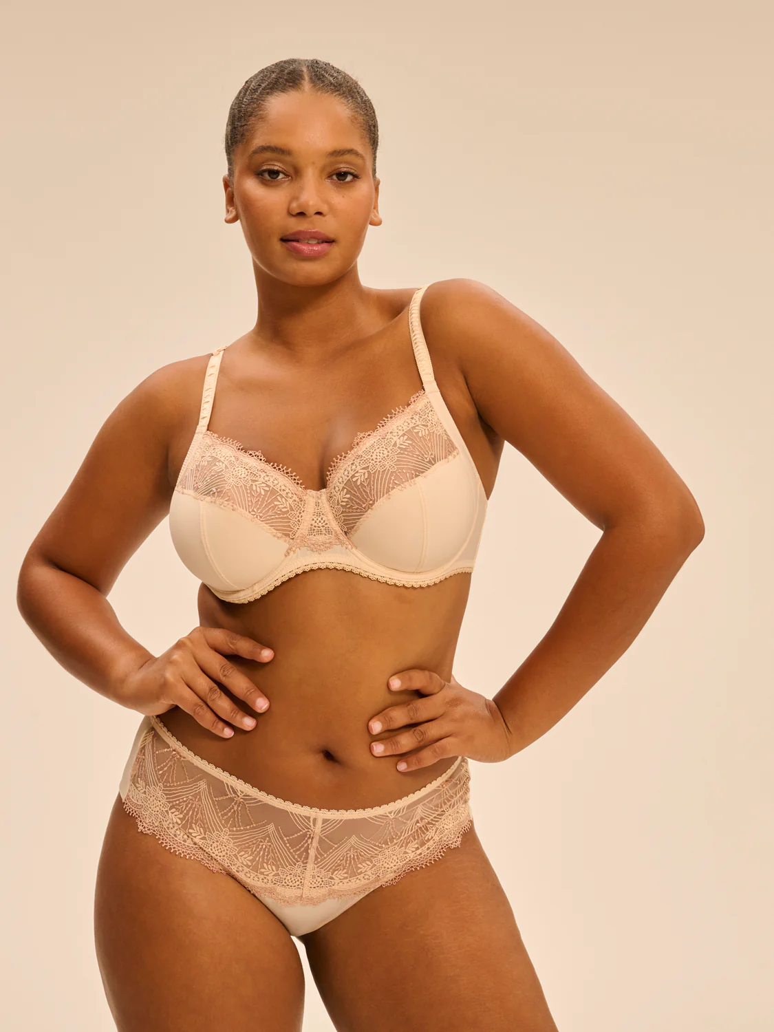 Full cup support bra - Chic Beige - Image 5
