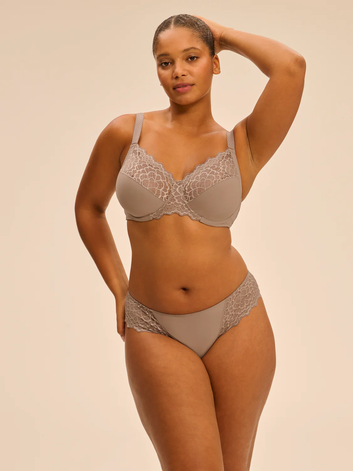 Full cup support bra - Grege - Image 4