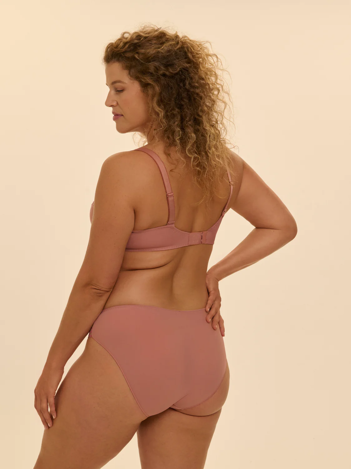 Full cup support bra - Smokey Pink - Image 6