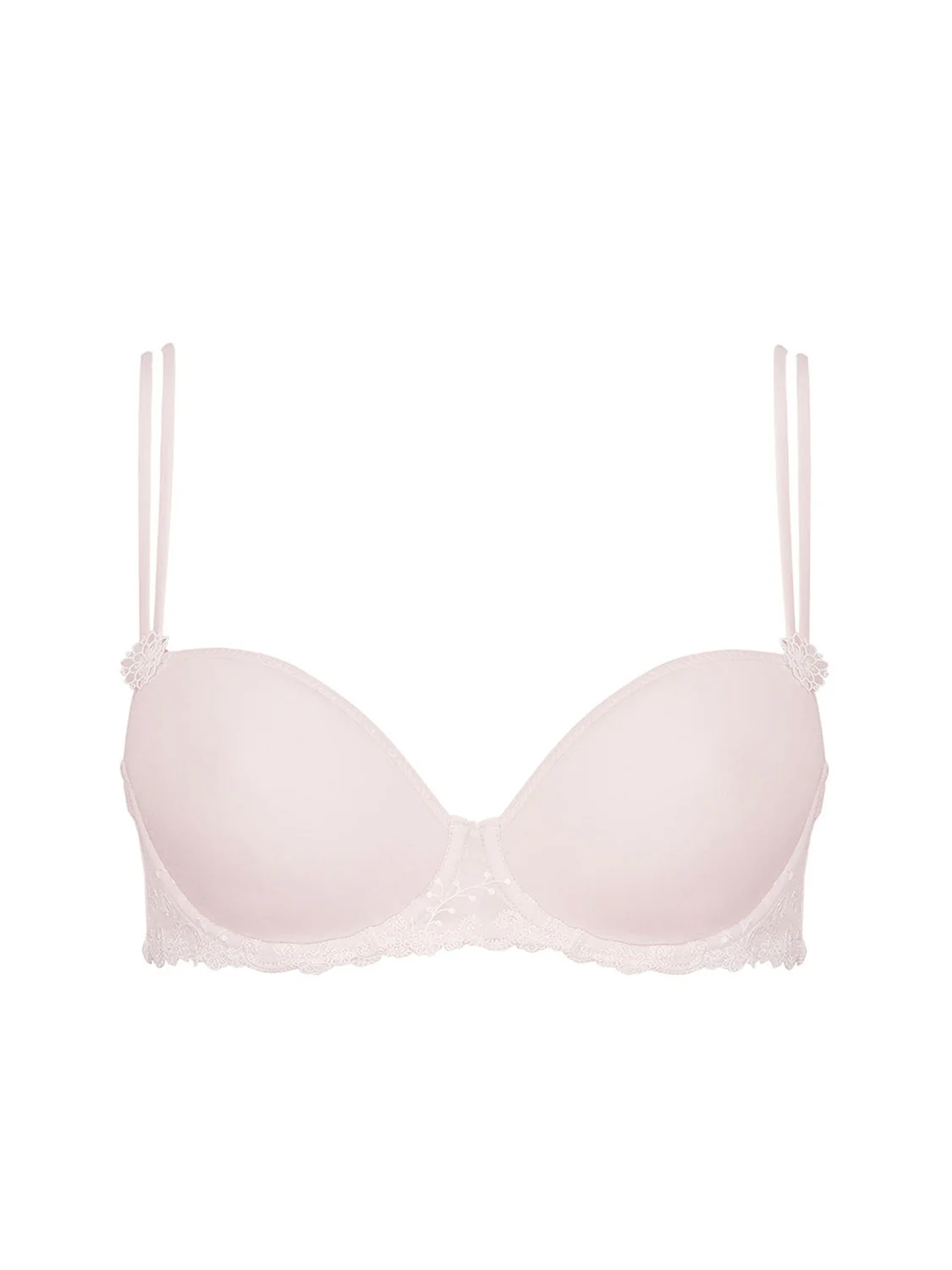Half cup 3D moulded bra - Blush - Image 4