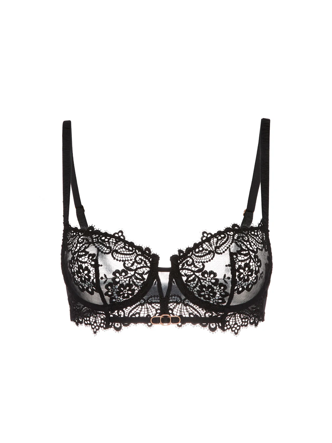 Half cup bra - Black - Image 10