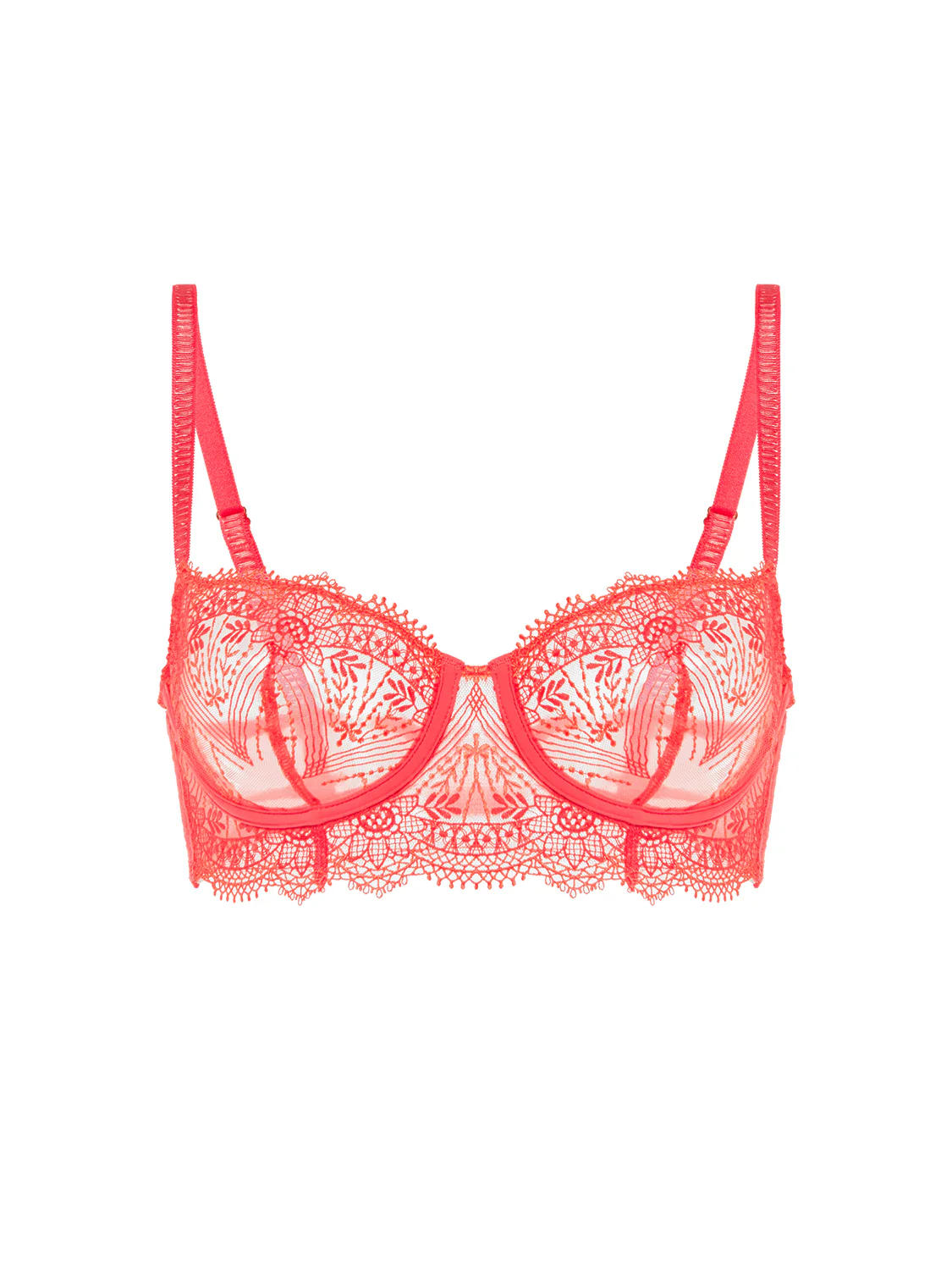 Half cup bra - Coralia Red - Image 9
