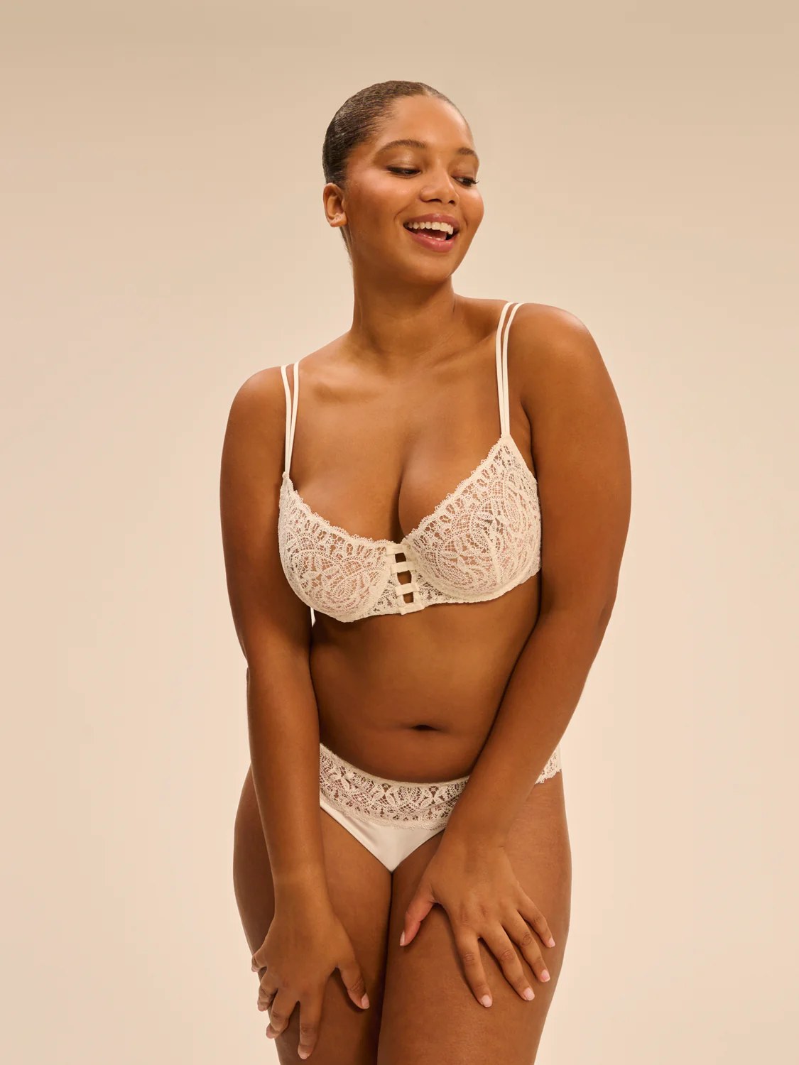 Half cup bra - Natural - Image 10