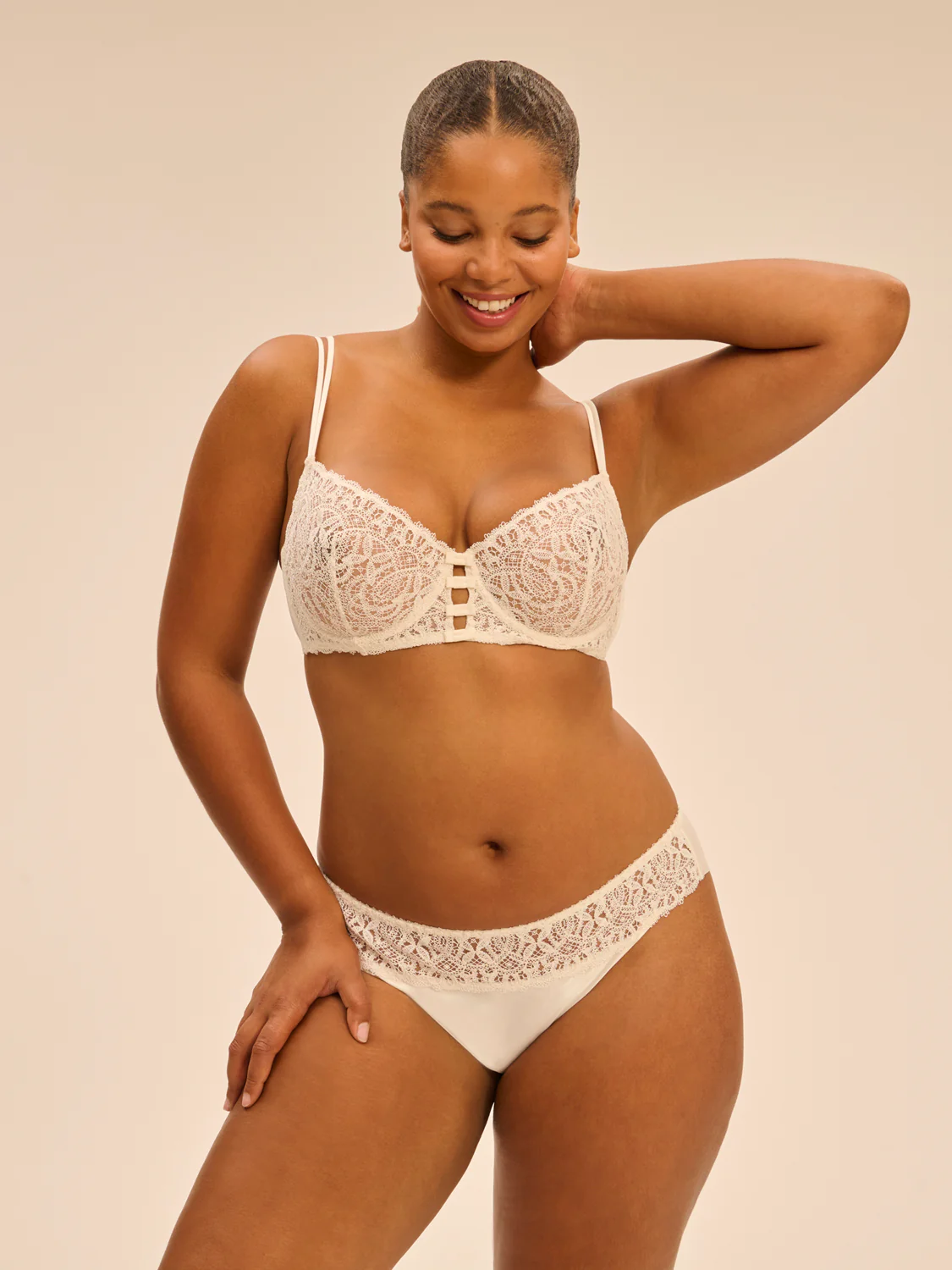 Half cup bra - Natural - Image 11