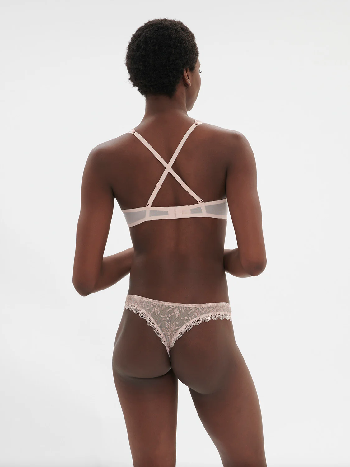Half cup bra - Petal Powder - Image 4