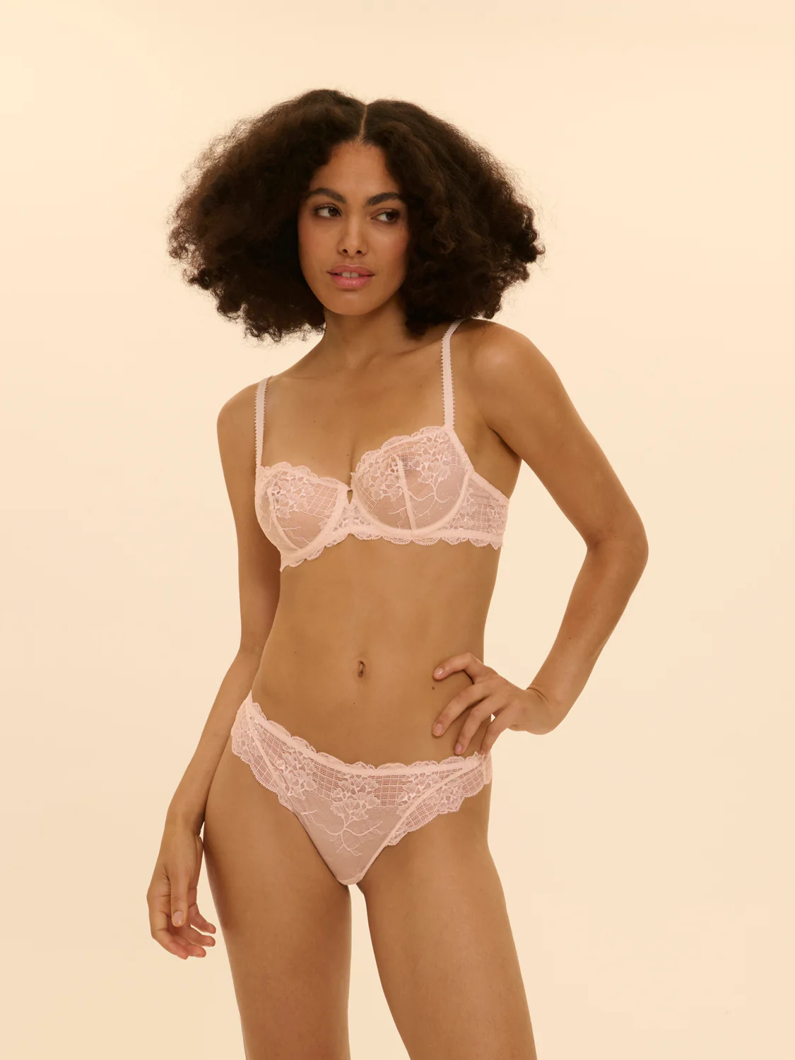 Half cup bra - Sakura pink - Image 3