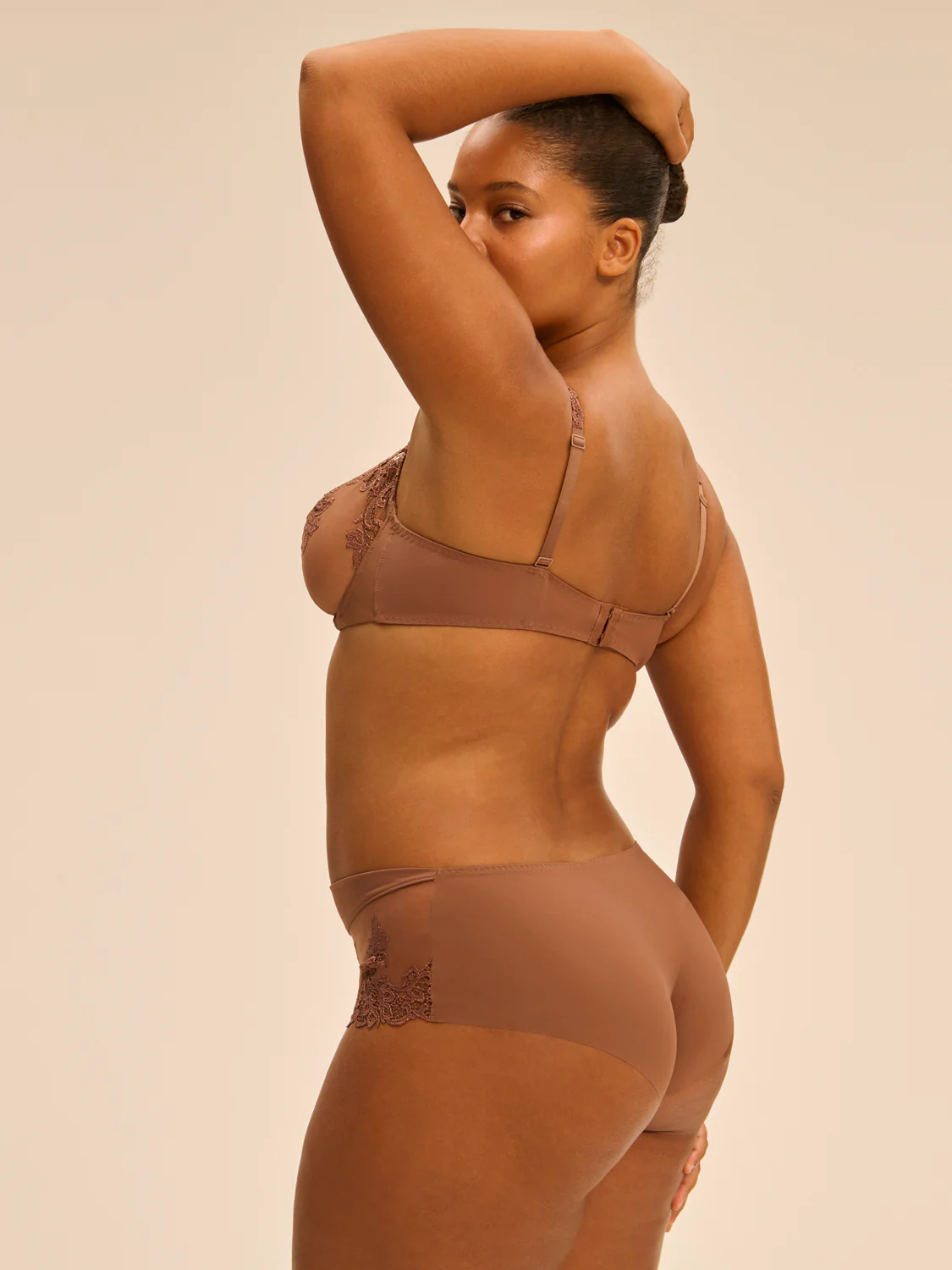 Half cup bra - Tender Brown - Image 11