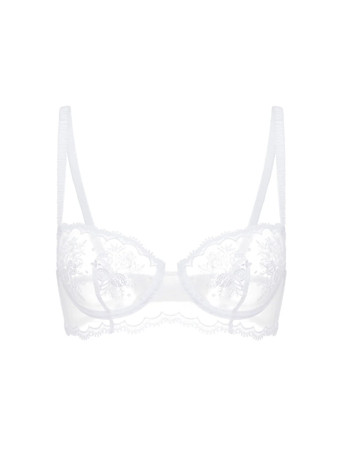 Half cup bra - White - Image 6