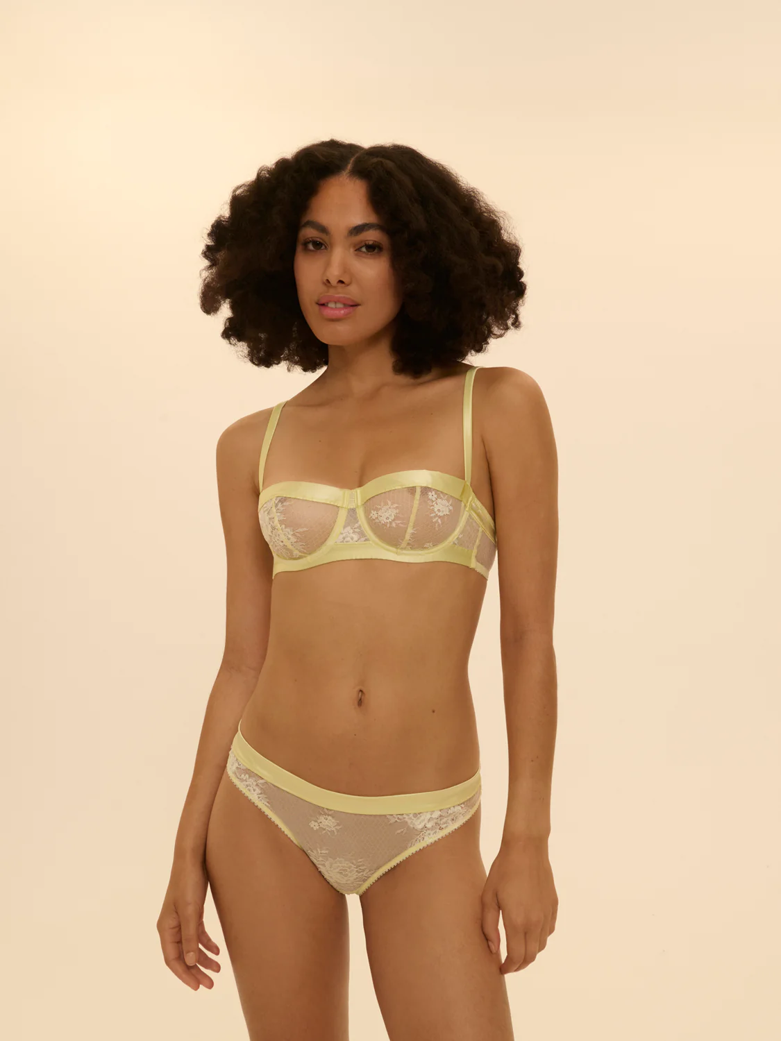 Half cup bra - Yellow Lemonade - Image 7