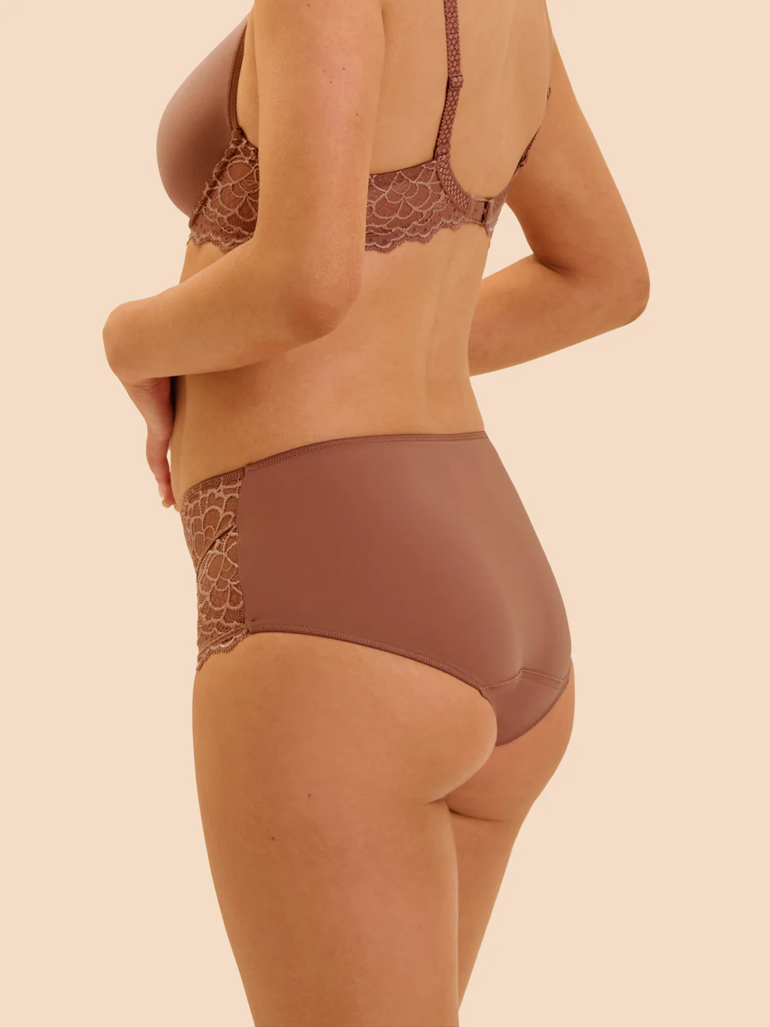 High-waist brief - Coco brown - Image 2