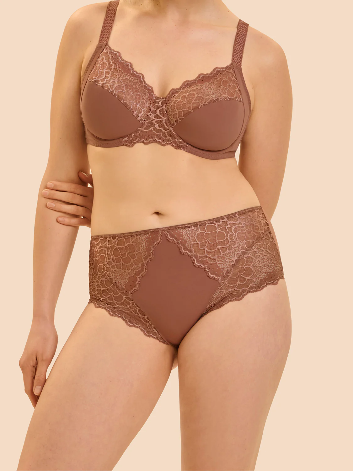 High-waist brief - Coco brown - Image 4