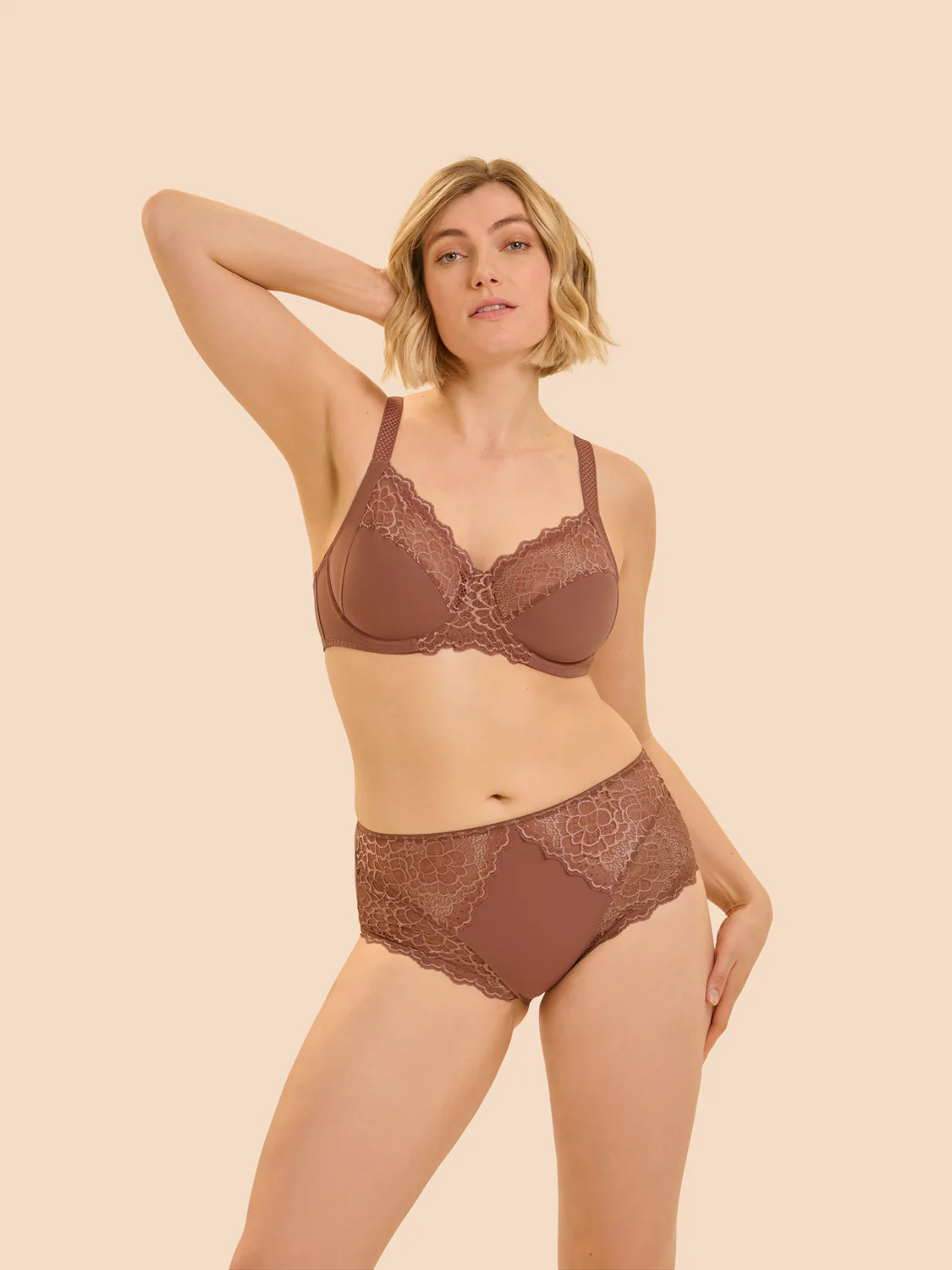 High-waist brief - Coco brown - Image 6