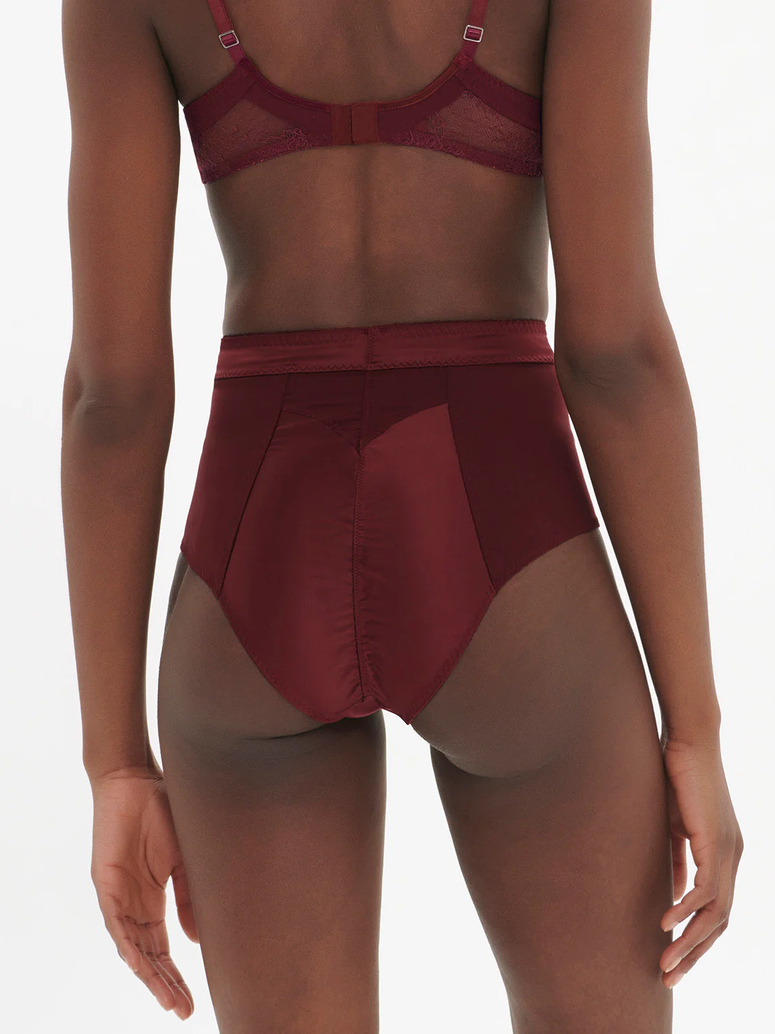 High-waist brief - Dark Red - Image 2