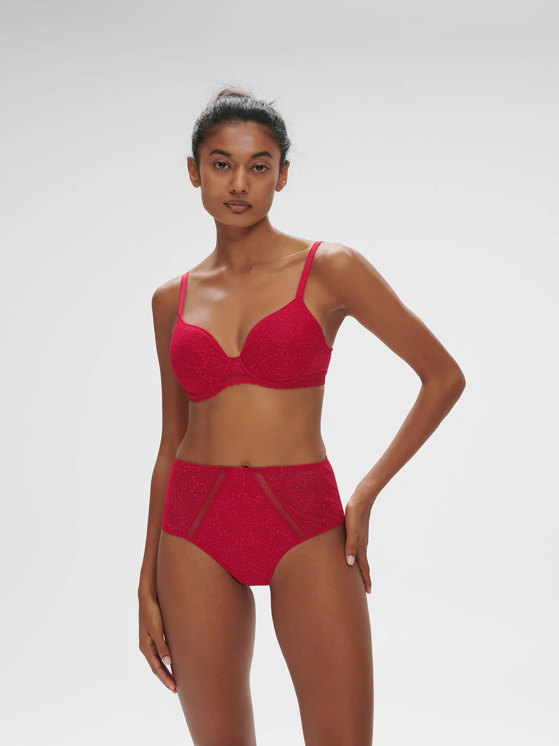 High-waist brief - Ruby pink - Image 4