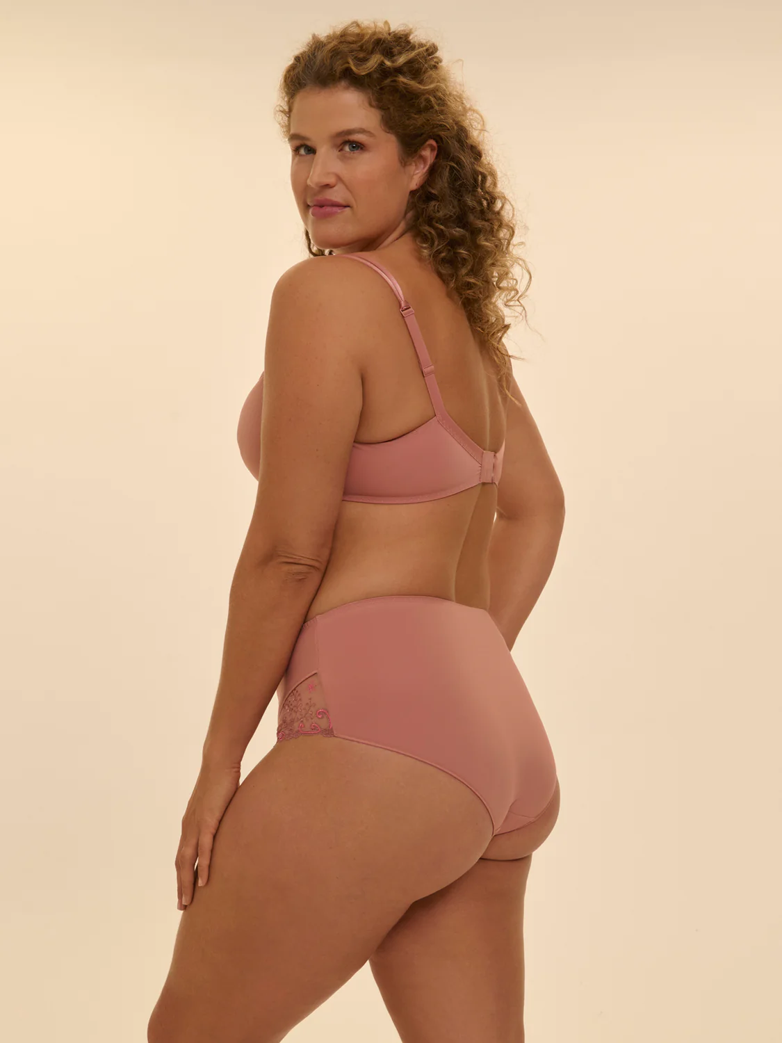 High-waist brief - Smokey Pink - Image 10
