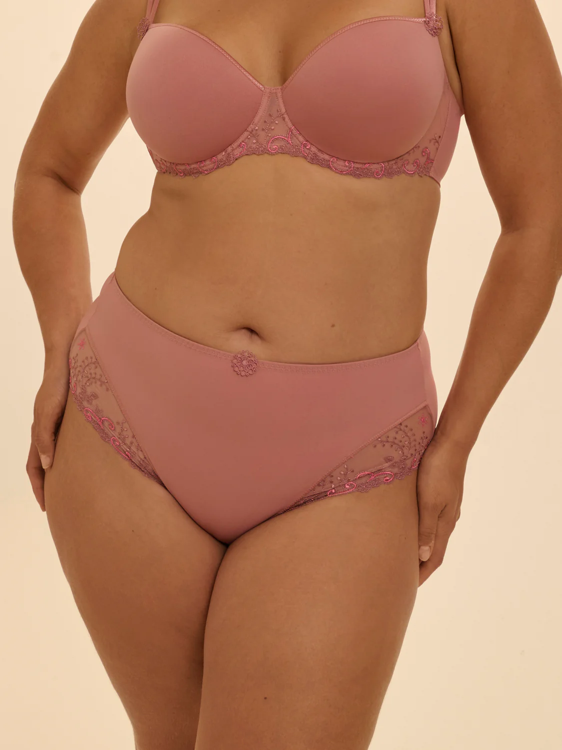 High-waist brief - Smokey Pink - Image 6