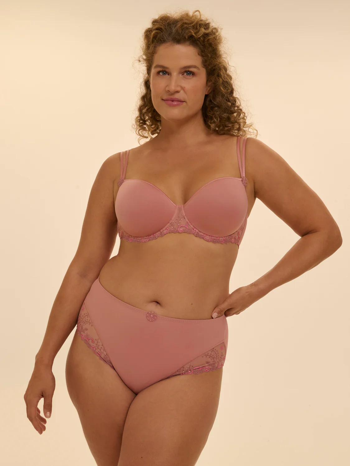 High-waist brief - Smokey Pink - Image 8