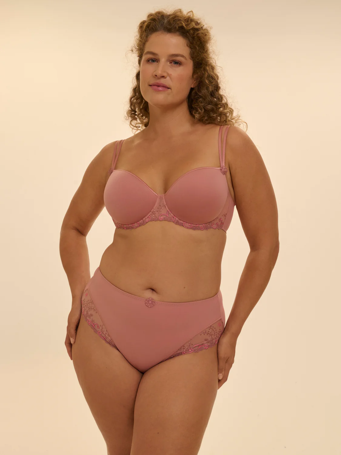 High-waist brief - Smokey Pink - Image 9