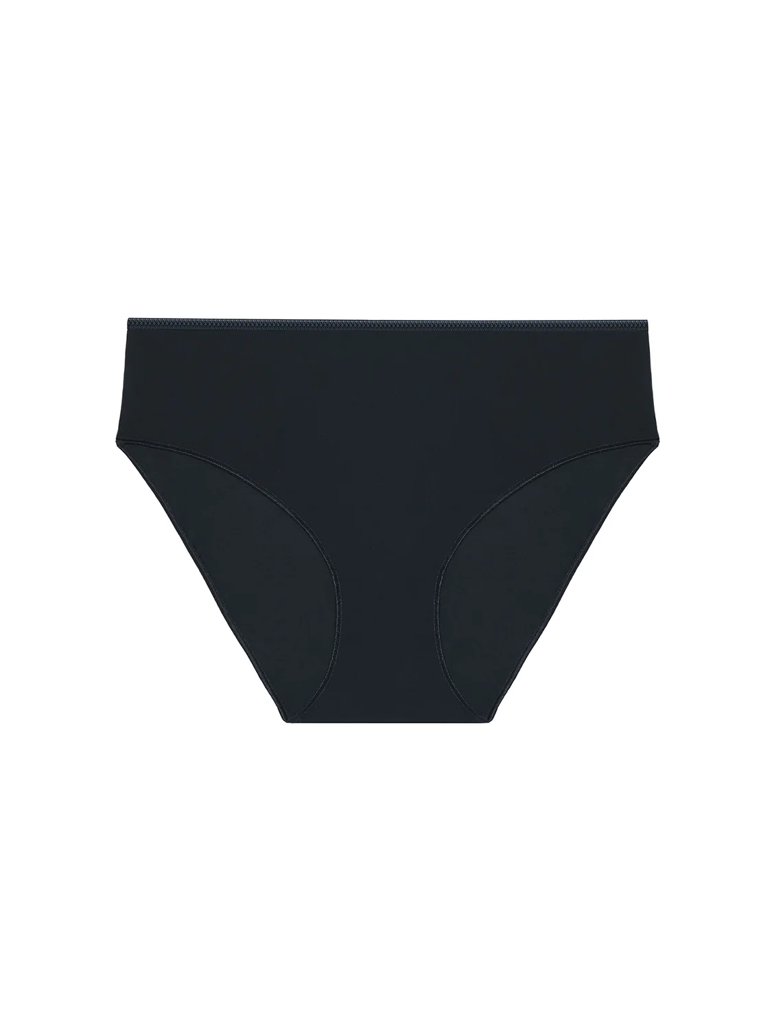 High waist cotton slip - Black - Image 4