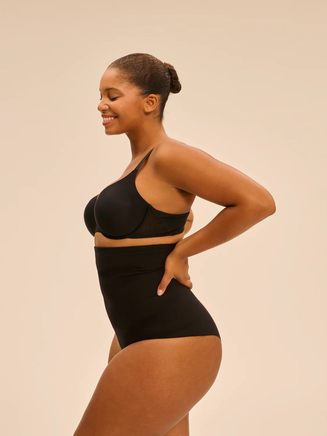 High waist shaper brief - Black - Image 8
