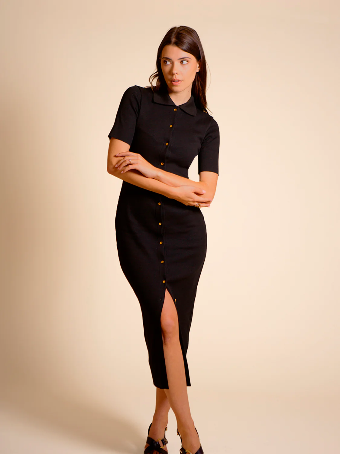Long dress - Black - Image 7