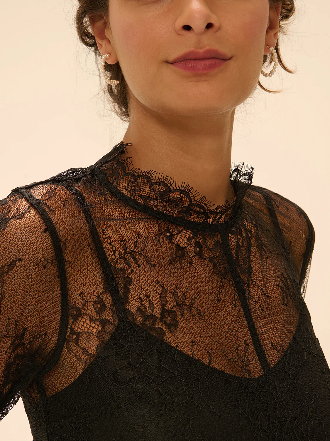 Long Sleeve Top - Black - Image 4