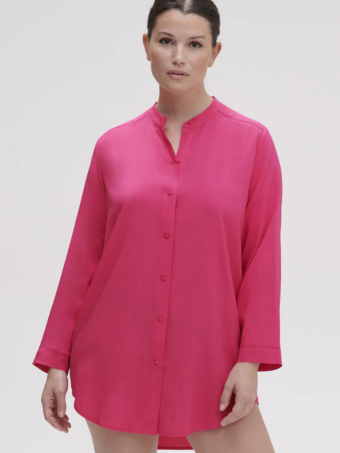 Long sleeved nightdress - Pitaya Pink - Image 6