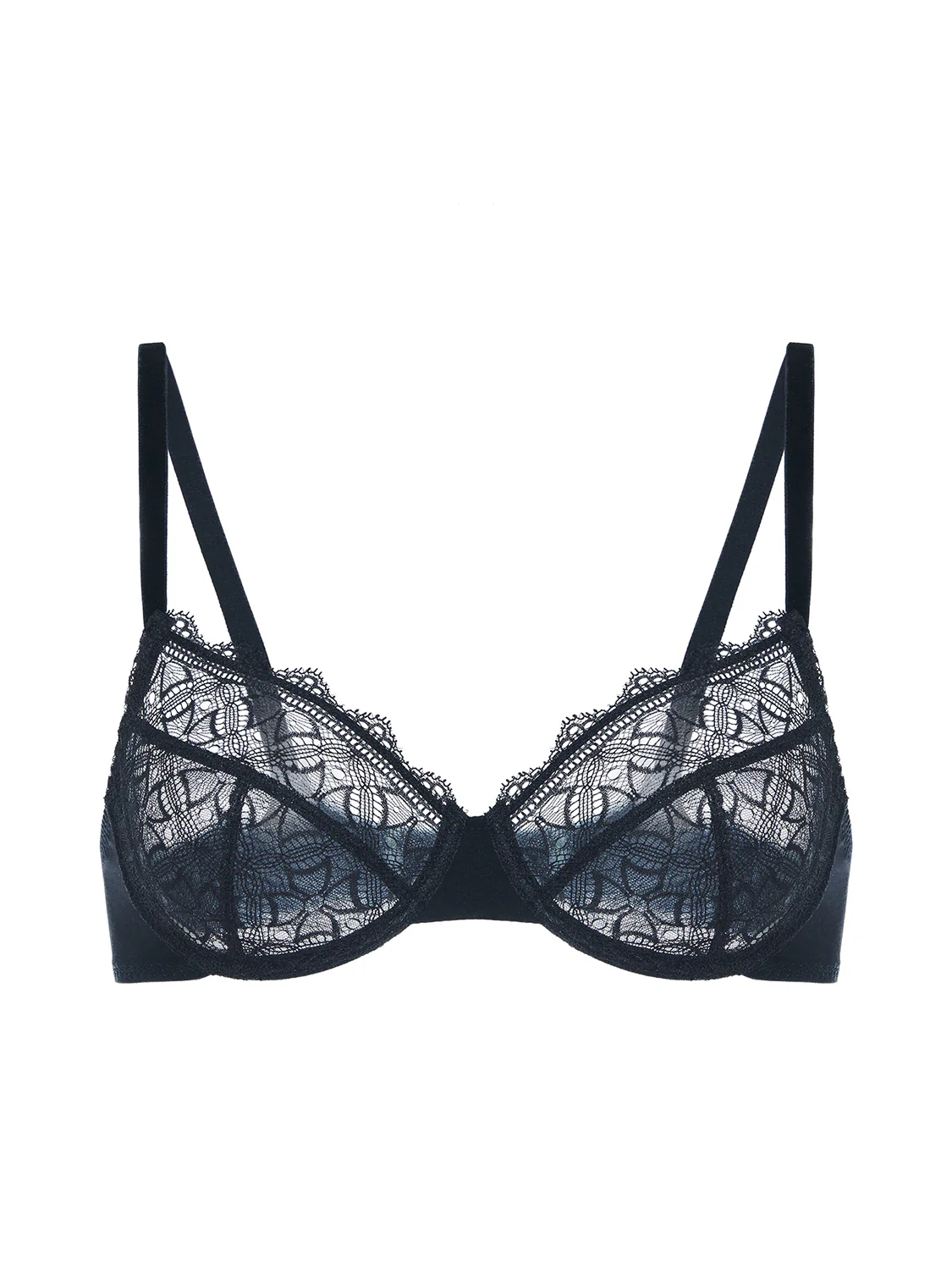 Moulded underwired bra - Black - Image 4