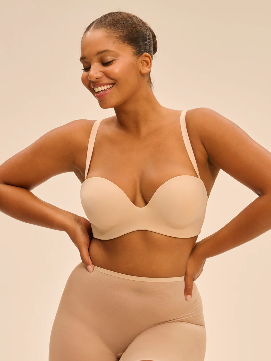 Multi-position strapless bra - Peau rosée - Image 8