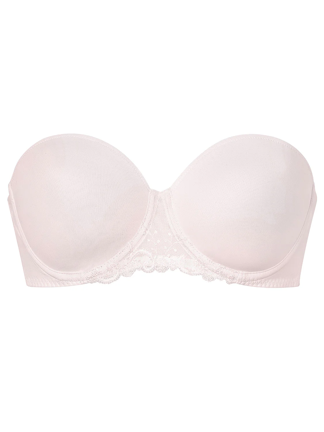 Non padded strapless bra, spacer 3D - Blush - Image 5