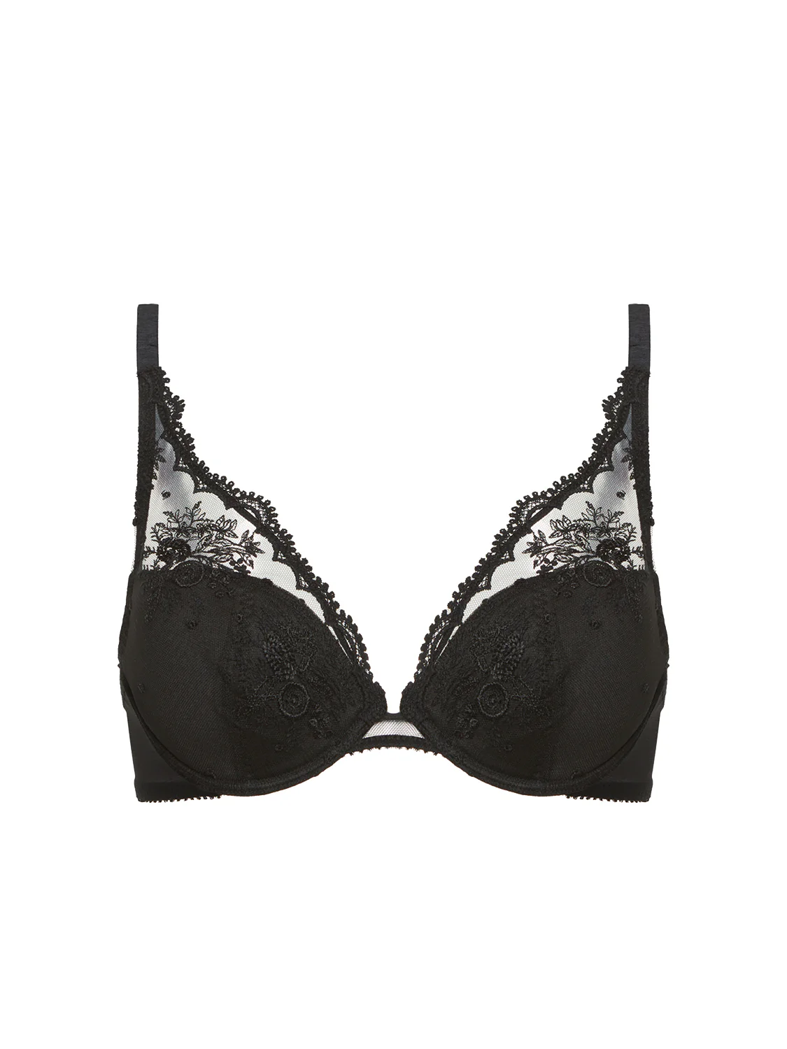 Plunging push-up bra - Black - Image 5
