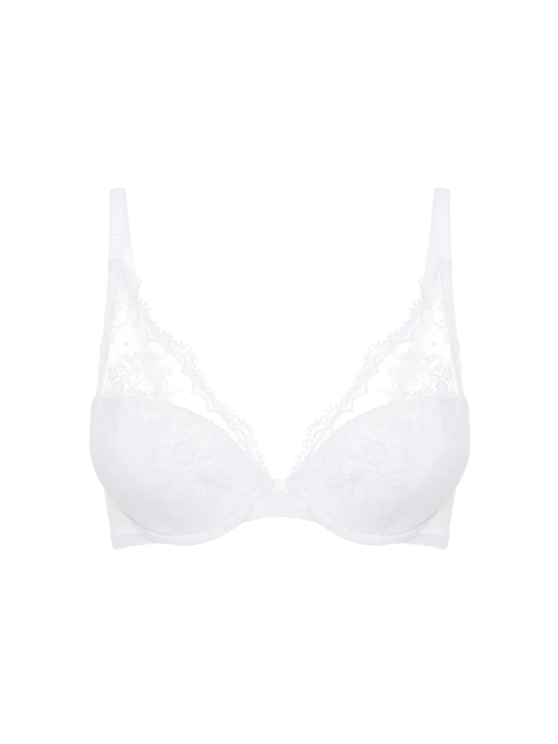 Plunging push-up bra - White - Image 5