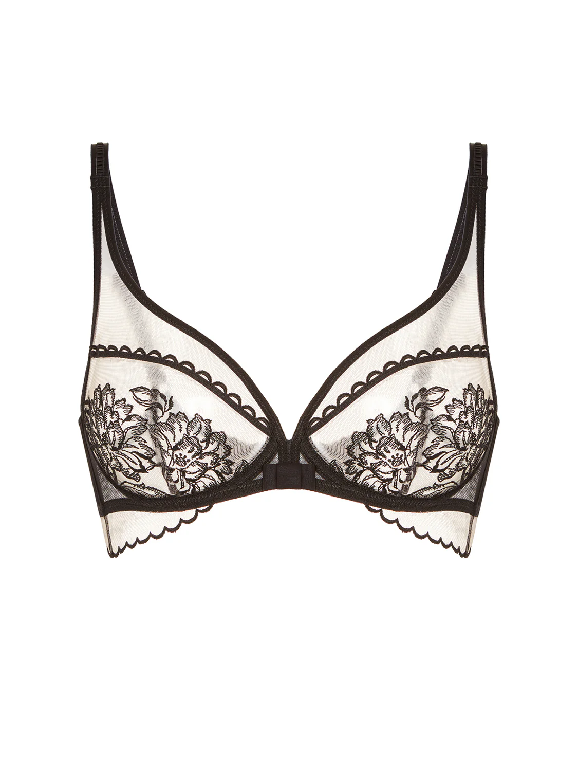 Plunging underwired bra - Light Tatoo - Image 15