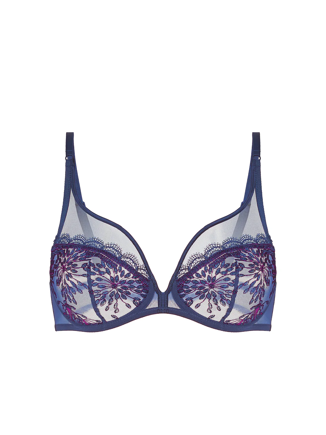 Plunging underwired bra - Midnight - Image 4