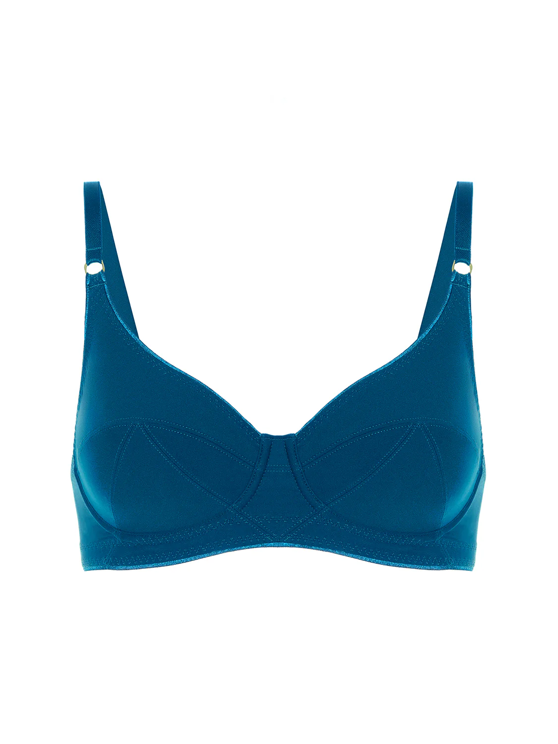Plunging underwired bra - Poseidon Blue - Image 12