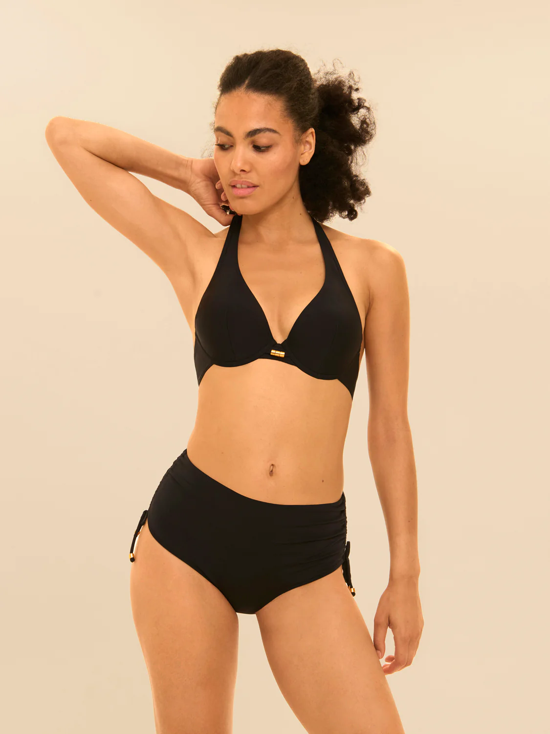 Push-up bikini top - Black - Image 4