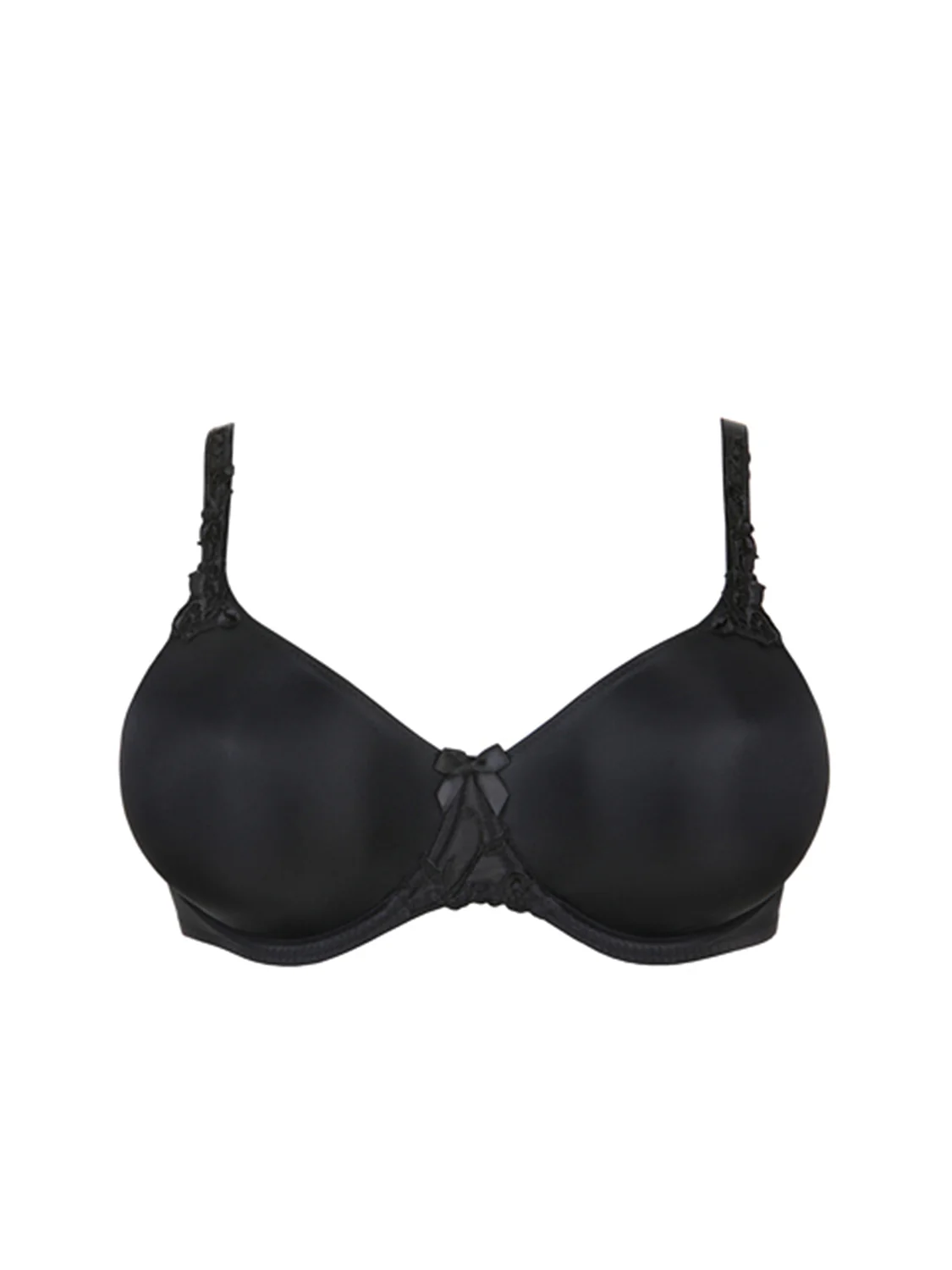 Rigid moulded bra - Black - Image 4