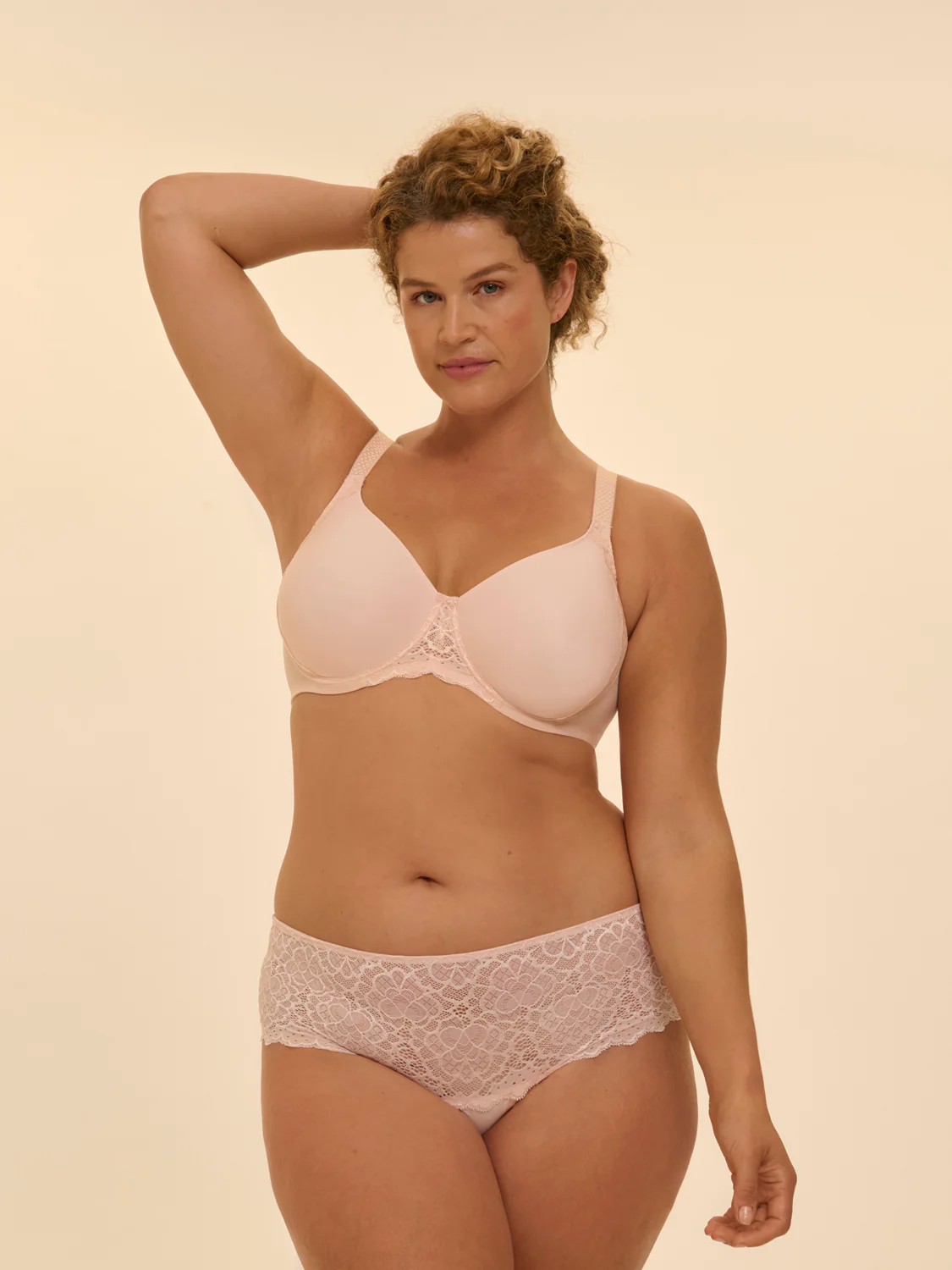 Rigid moulded bra - Blush - Image 4