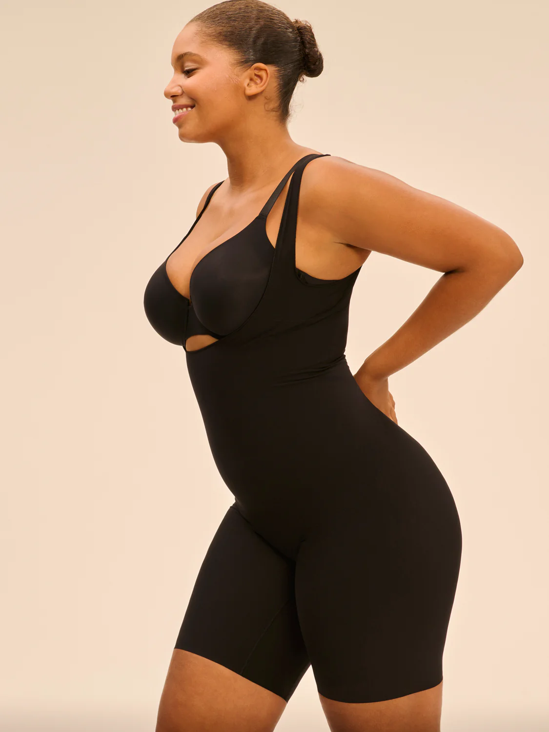 Shaper panty bodysuit - Black - Image 8