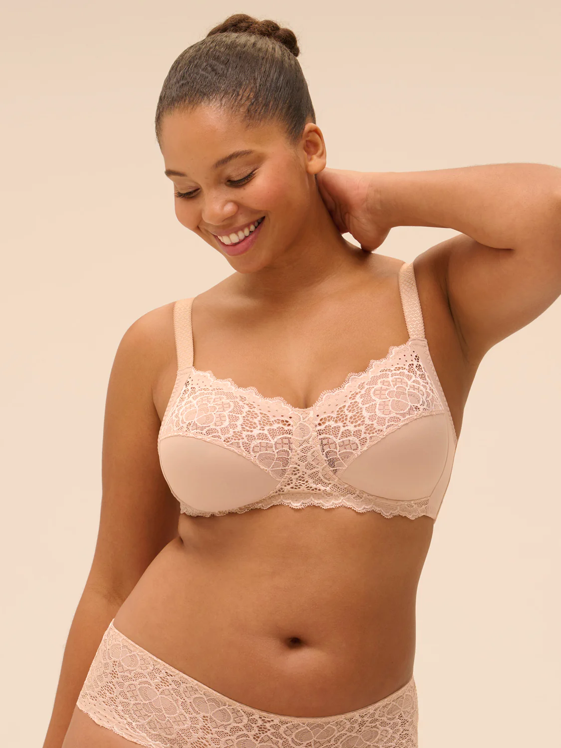 Soft cup bra - Peau rosée