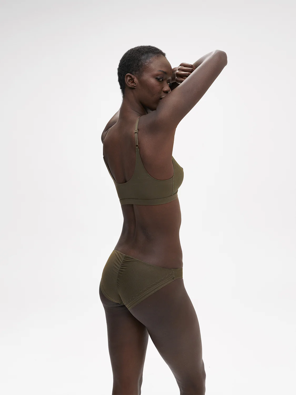 Soft cup triangle bra - Adventure Green - Image 4