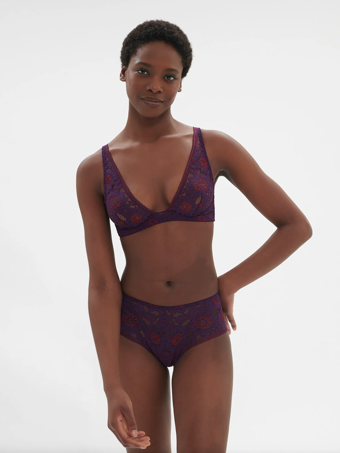 Soft cup triangle bra - Euphoria Purple - Image 6